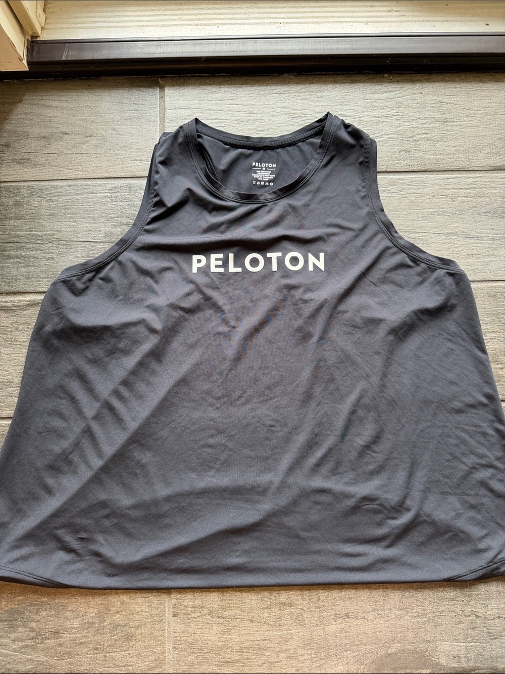 Peloton Black Logo Athletic Tank Top